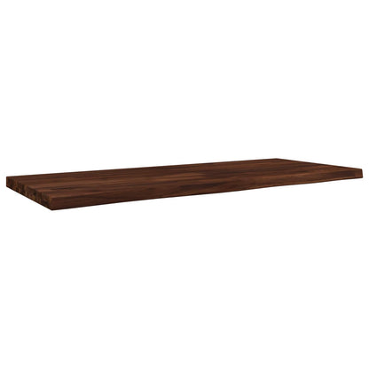 Live Edge Table Top 110 x 40 x 3.5 cm Rectangular Dark Brown
