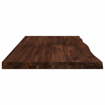 Live Edge Table Top 110 x 40 x 3.5 cm Rectangular Dark Brown