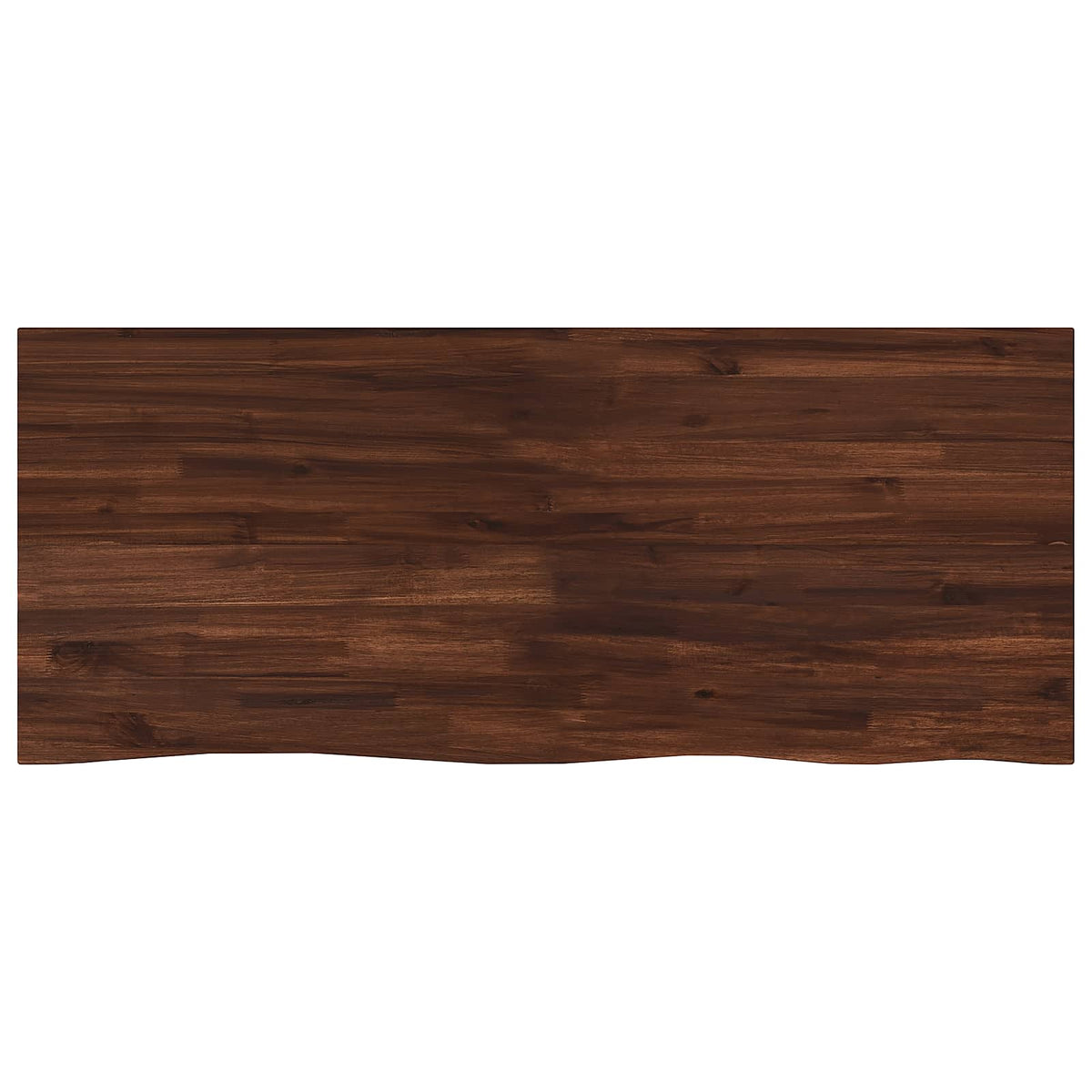 Live Edge Table Top 110 x 40 x 3.5 cm Rectangular Dark Brown