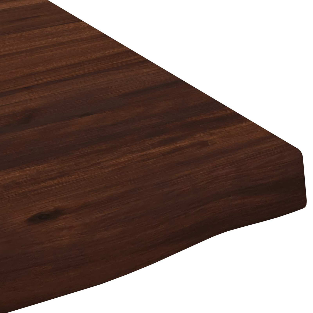 Live Edge Table Top 130 x 40 x 3.5 cm Rectangular Dark Brown