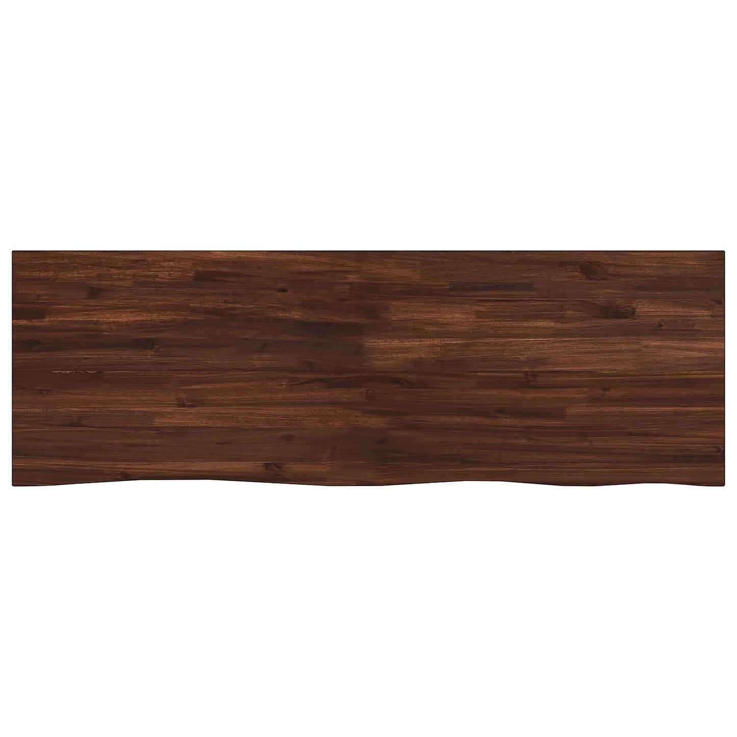 Live Edge Table Top 150 x 40 x 3.5 cm Rectangular Dark Brown