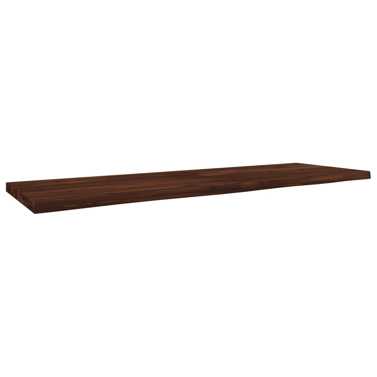 Live Edge Table Top 160 x 40 x 3.5 cm Rectangular Dark Brown