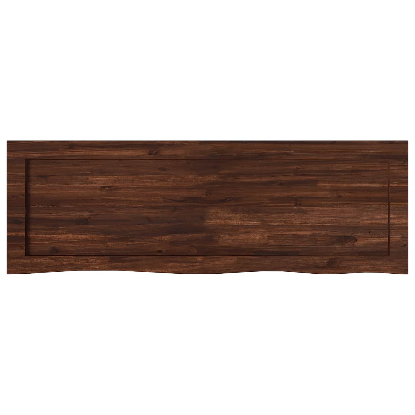 Live Edge Table Top 160 x 40 x 3.5 cm Rectangular Dark Brown