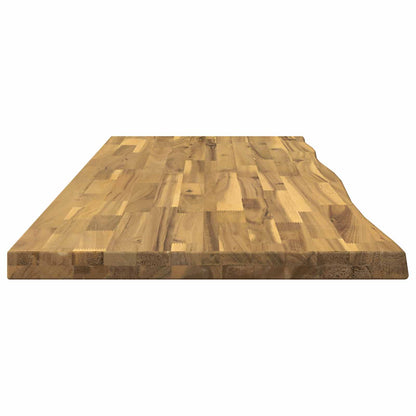 Live Edge Table Top 160 x 40 x 3.5 cm Rectangular White