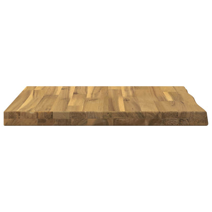 Live Edge Table Top 60 x 50 x 3.5 cm Rectangular White
