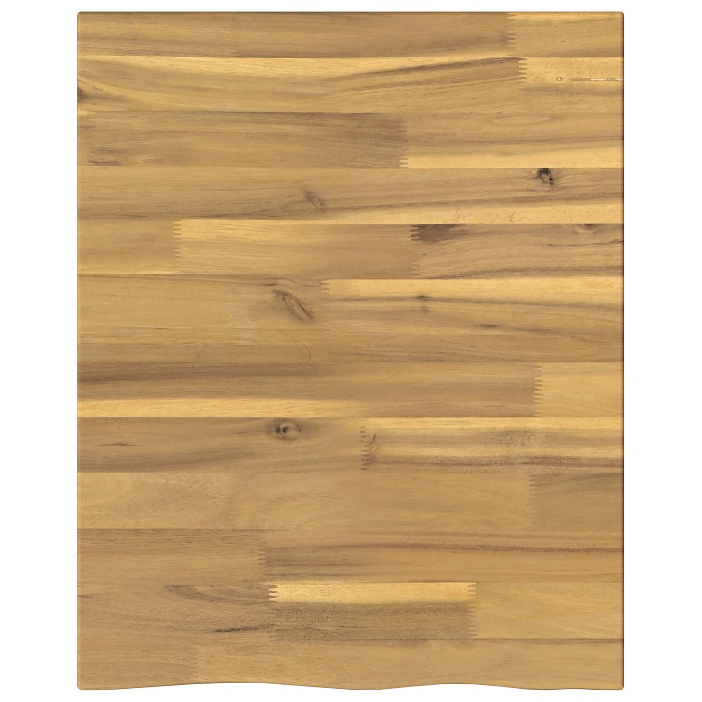 Live Edge Table Top 60 x 50 x 3.5 cm Rectangular White