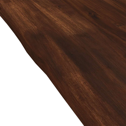 Live Edge Table Top 70 x 50 x 3.5 cm Rectangular Dark Brown