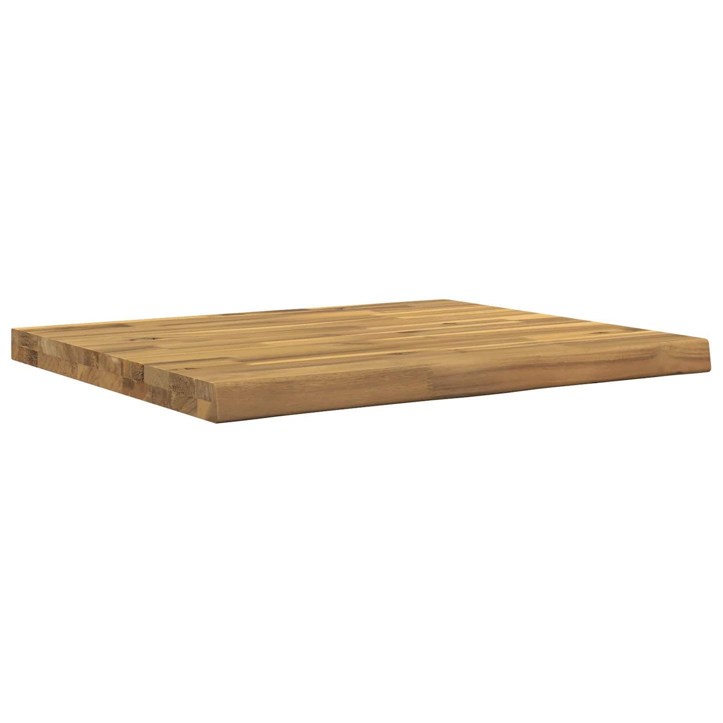 Live Edge Table Top 70 x 50 x 3.5 cm Rectangular White