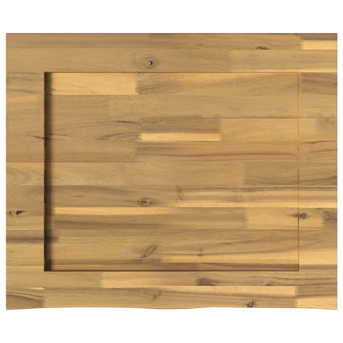 Live Edge Table Top 70 x 50 x 3.5 cm Rectangular White