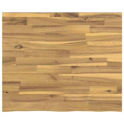 Live Edge Table Top 70 x 50 x 3.5 cm Rectangular White