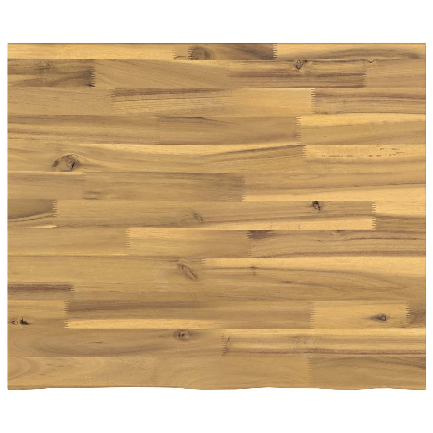 Live Edge Table Top 90 x 50 x 3.5 cm Rectangular White