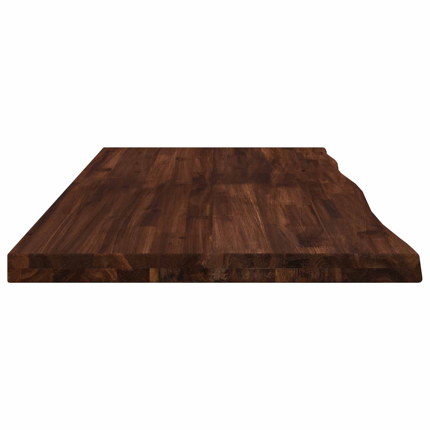 Live Edge Table Top 100 x 50 x 3.5 cm Rectangular Dark Brown