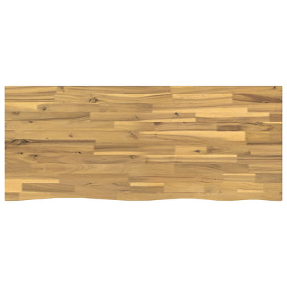 Live Edge Table Top 100 x 50 x 3.5 cm Rectangular White