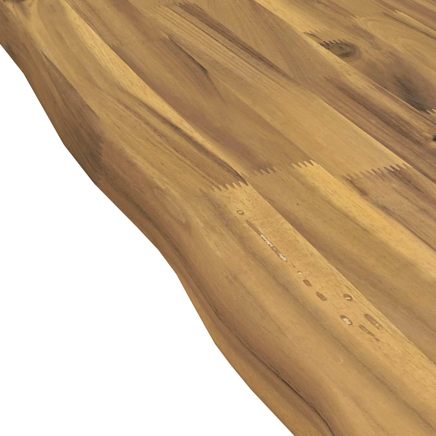 Live Edge Table Top 120 x 50 x 3.5 cm Rectangular White