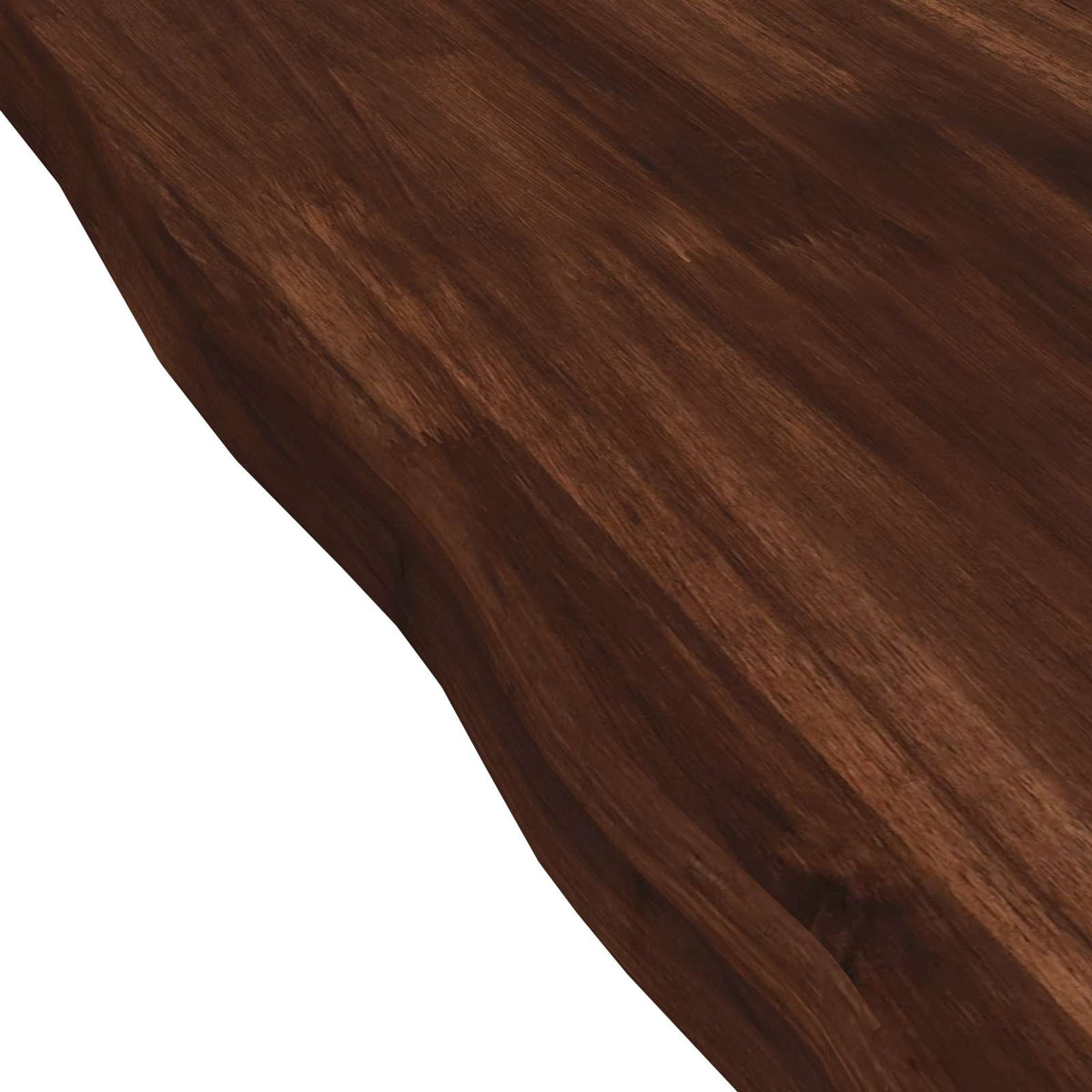 Live Edge Table Top 160 x 50 x 3.5 cm Rectangular Dark Brown