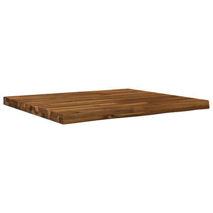 Live Edge Table Top 70 x 60 x 3.5 cm Rectangular Natural