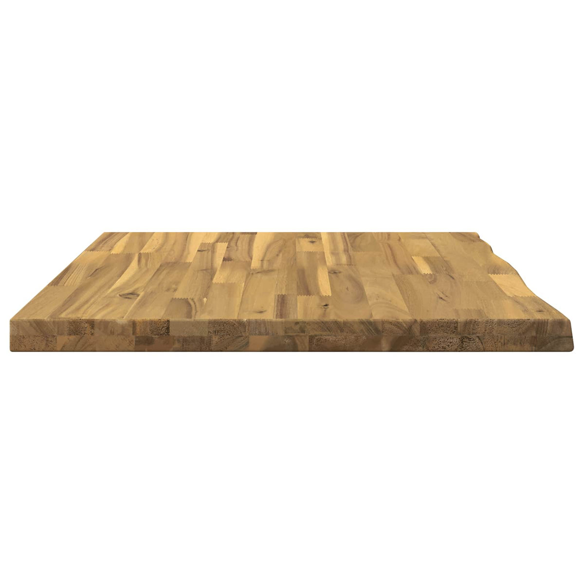 Live Edge Table Top 70 x 60 x 3.5 cm Rectangular White