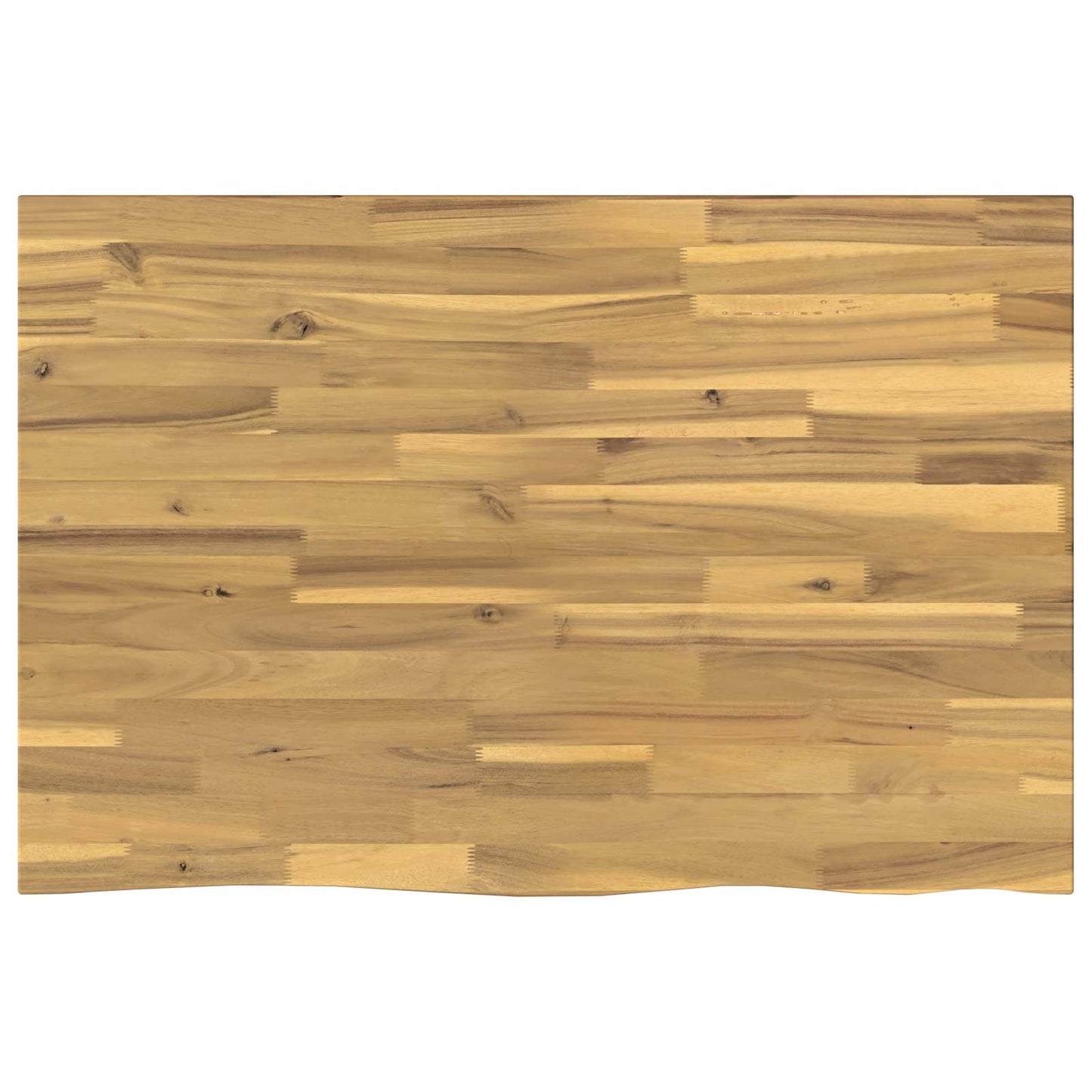 Live Edge Table Top 90 x 60 x 3.5 cm Rectangular White