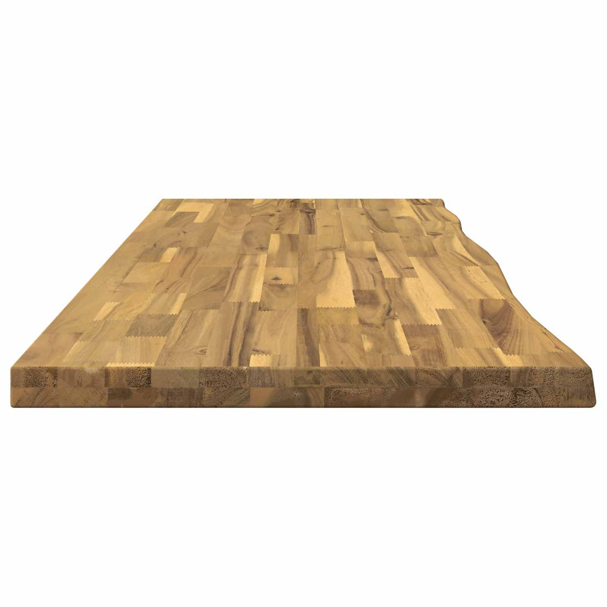 Live Edge Table Top 120 x 60 x 3.5 cm Rectangular White