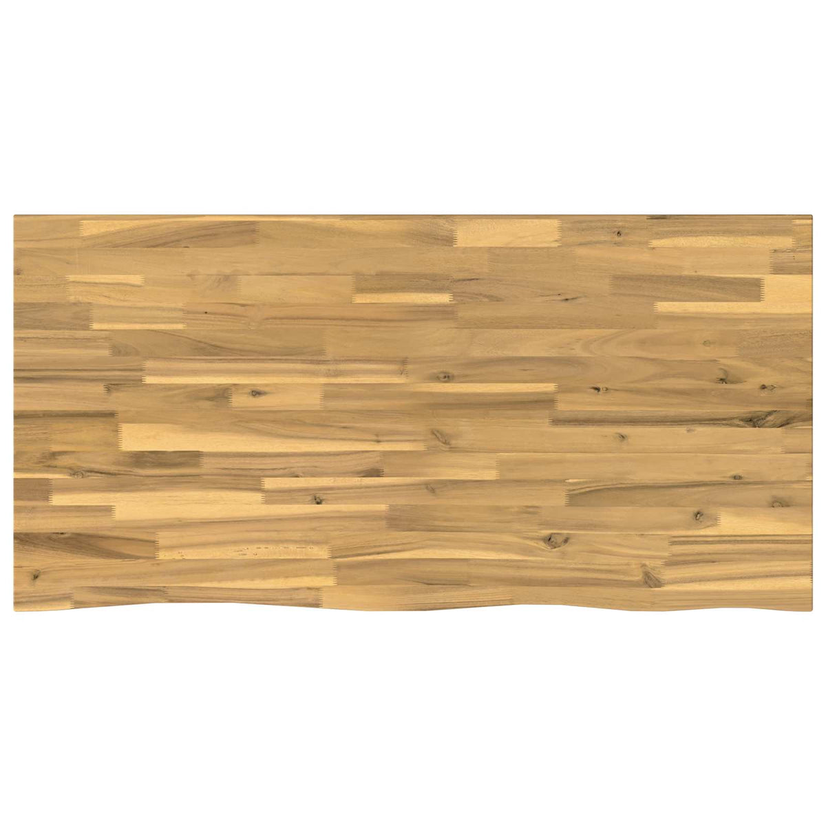 Live Edge Table Top 120 x 60 x 3.5 cm Rectangular White