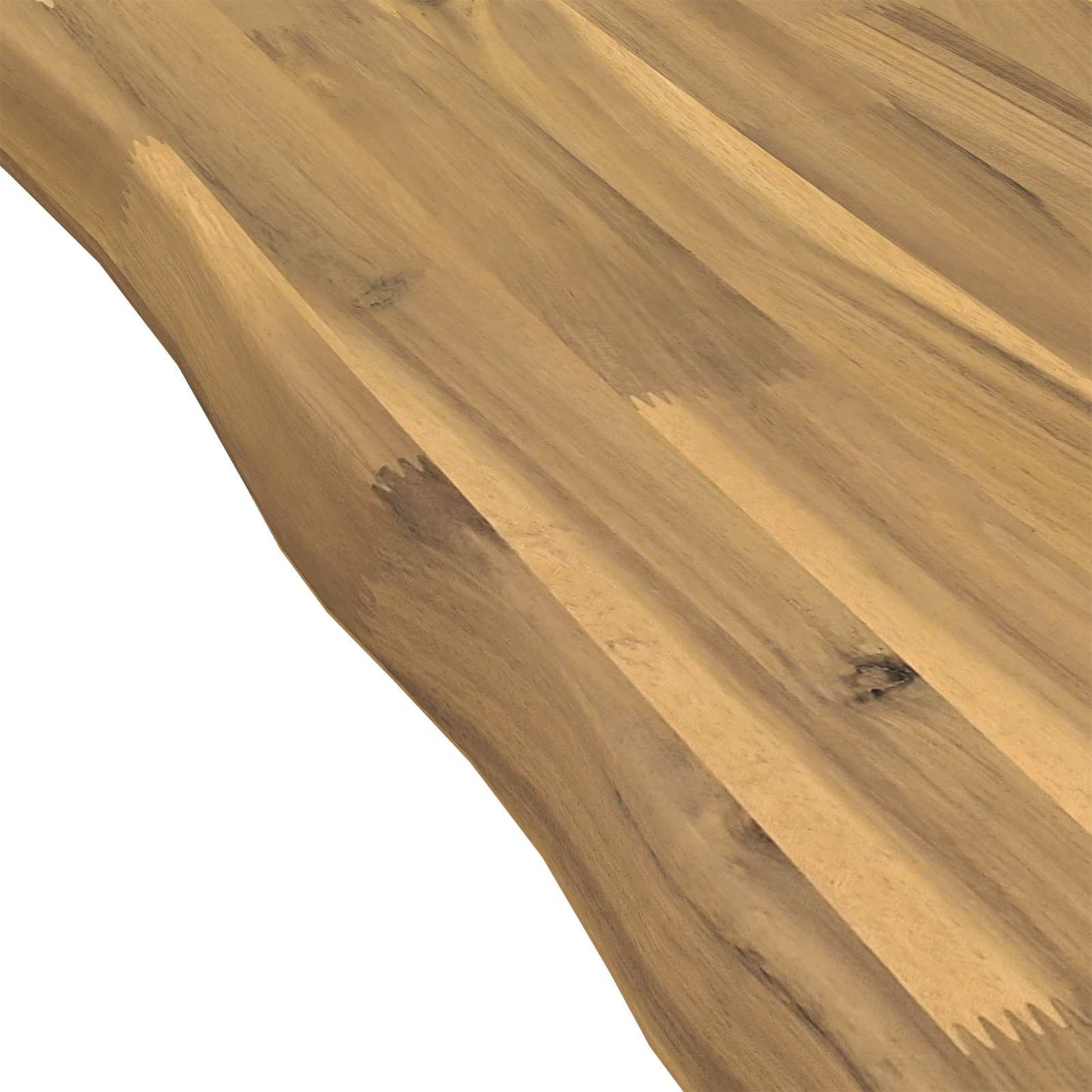 Live Edge Table Top 40 x 40 x 3.5 cm Square Solid Acacia Wood