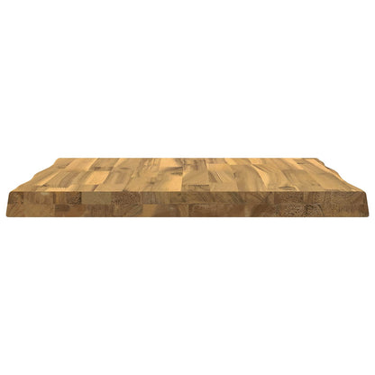 Live Edge Table Top 40 x 40 x 3.5 cm Square Solid Acacia Wood