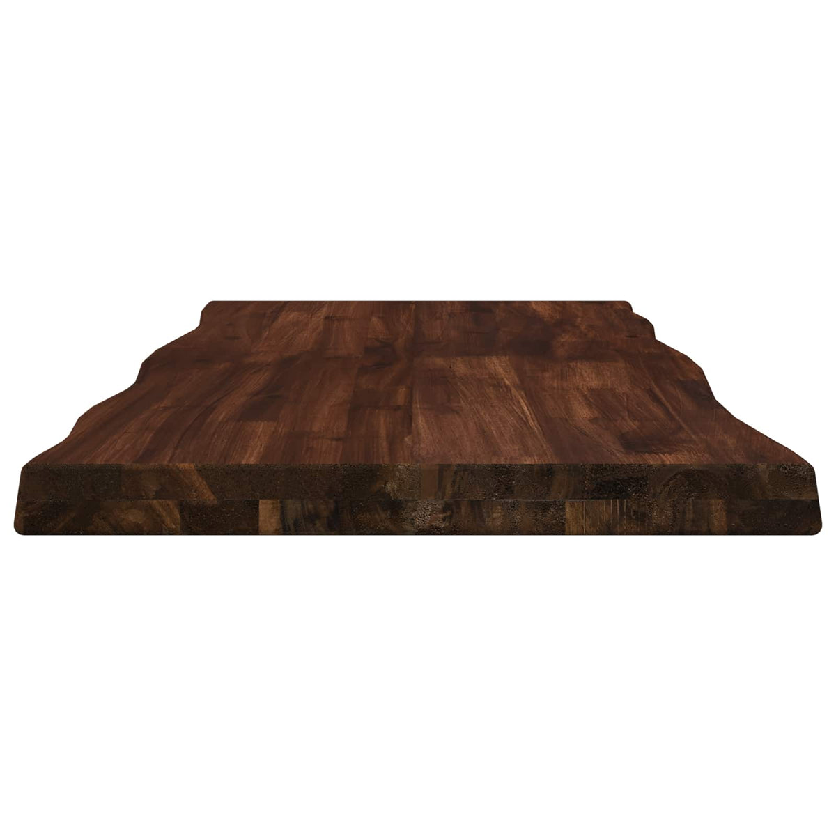 Live Edge Table Top 100 x 40 x 3.5 cm Rectangular Dark Brown