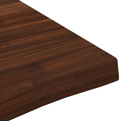Live Edge Table Top 110 x 40 x 3.5 cm Rectangular Dark Brown