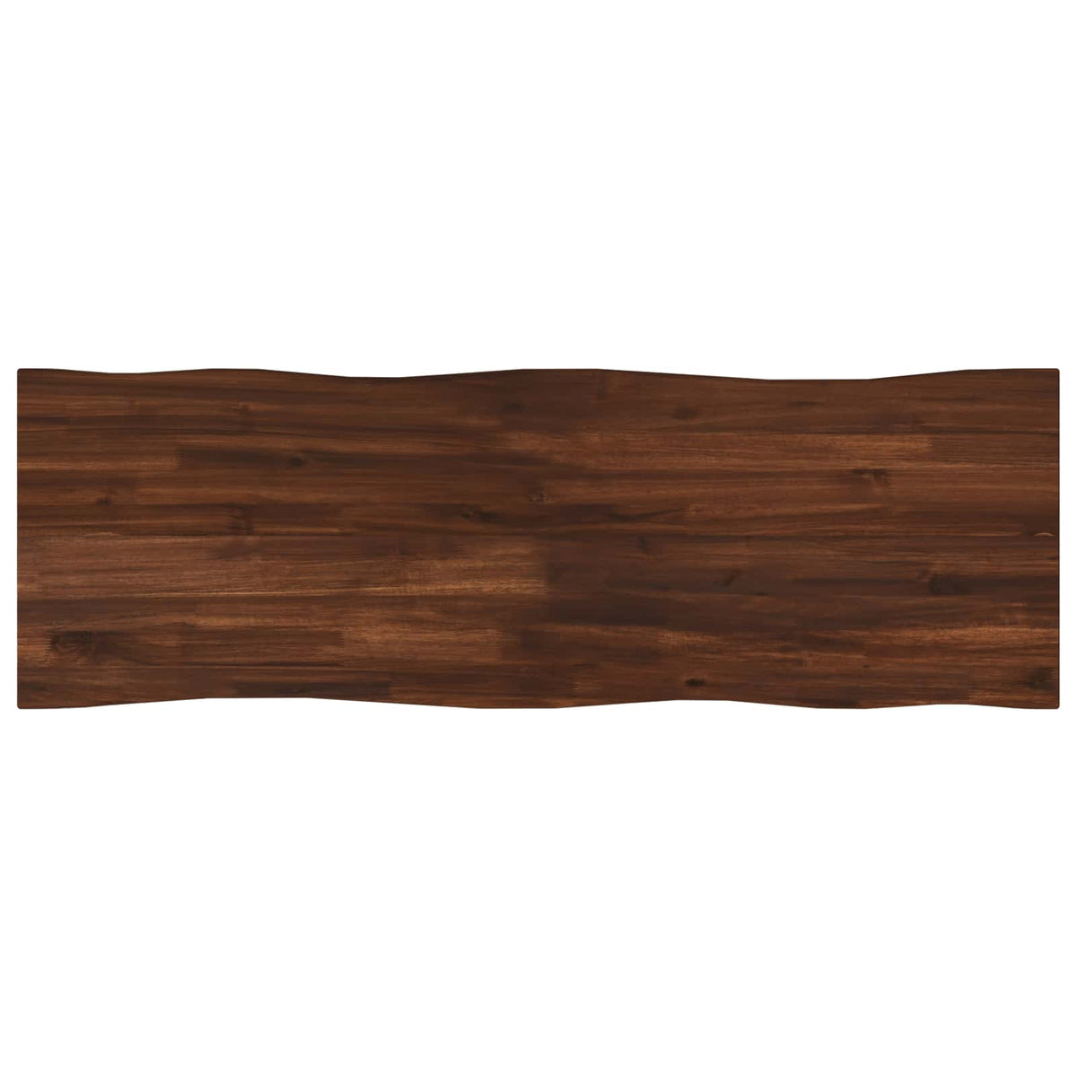 Live Edge Table Top 110 x 40 x 3.5 cm Rectangular Dark Brown