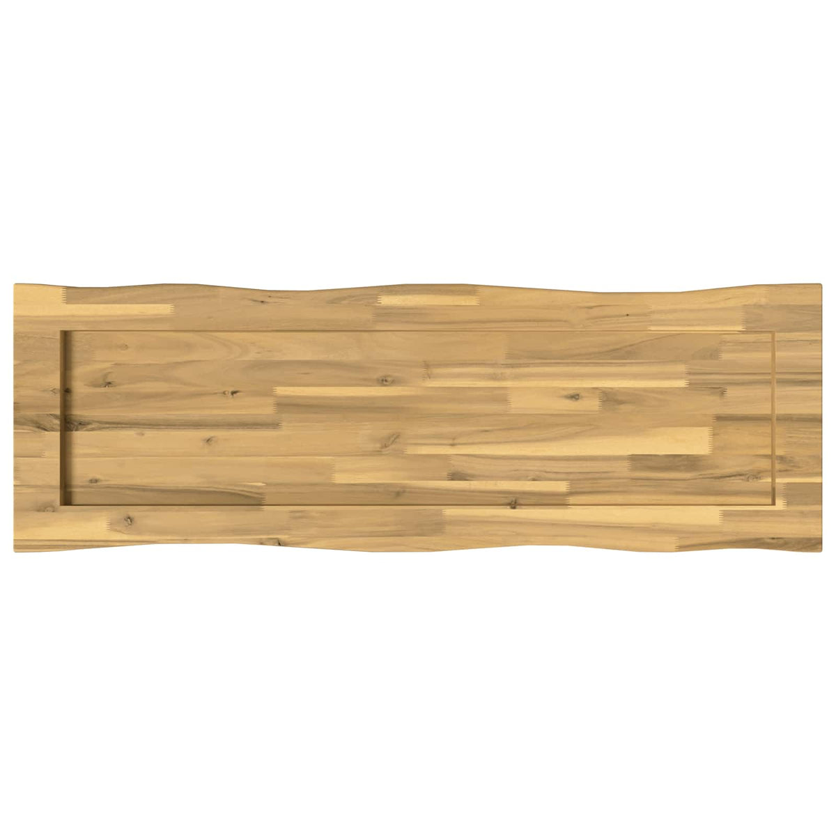 Live Edge Table Top 110 x 40 x 3.5 cm Rectangular White