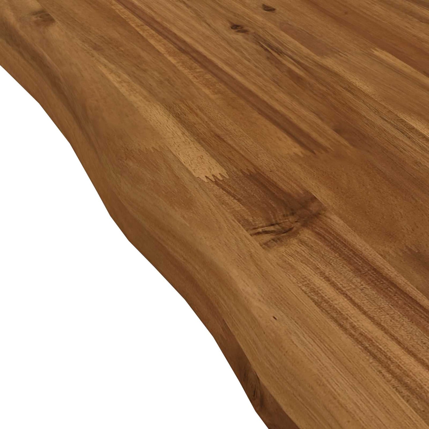 Live Edge Table Top 60 x 60 x 3.5 cm Square Solid Acacia Wood