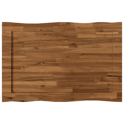 Live Edge Table Top 70 x 60 x 3.5 cm Rectangular Natural