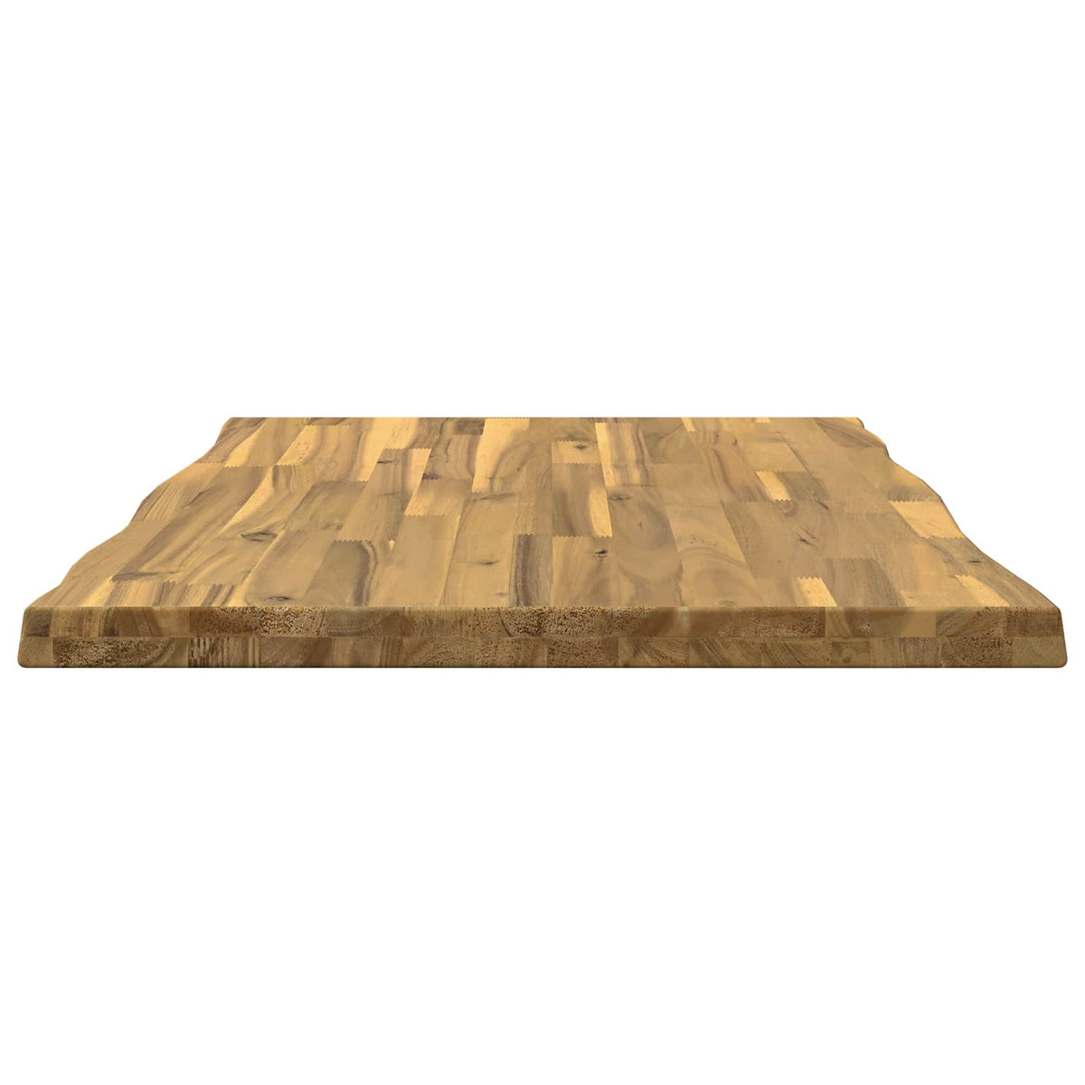 Live Edge Table Top 80 x 60 x 3.5 cm Rectangular White