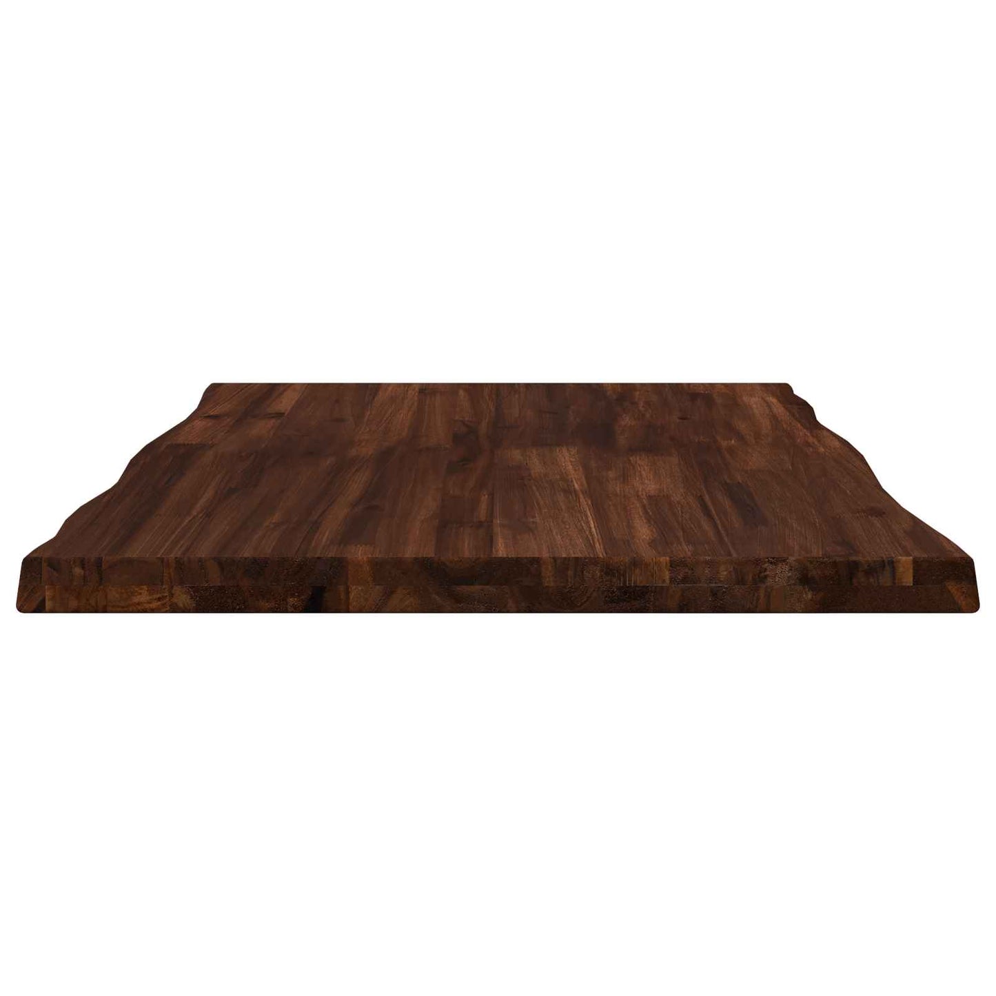 Live Edge Table Top 90 x 60 x 3.5 cm Rectangular Dark Brown