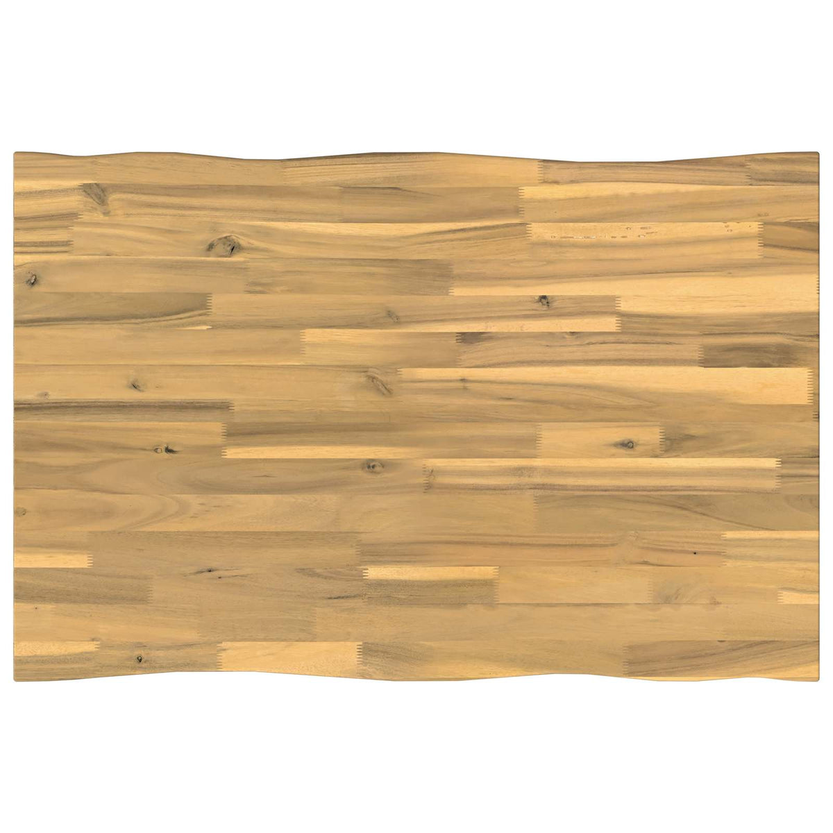 Live Edge Table Top 90 x 60 x 3.5 cm Rectangular White