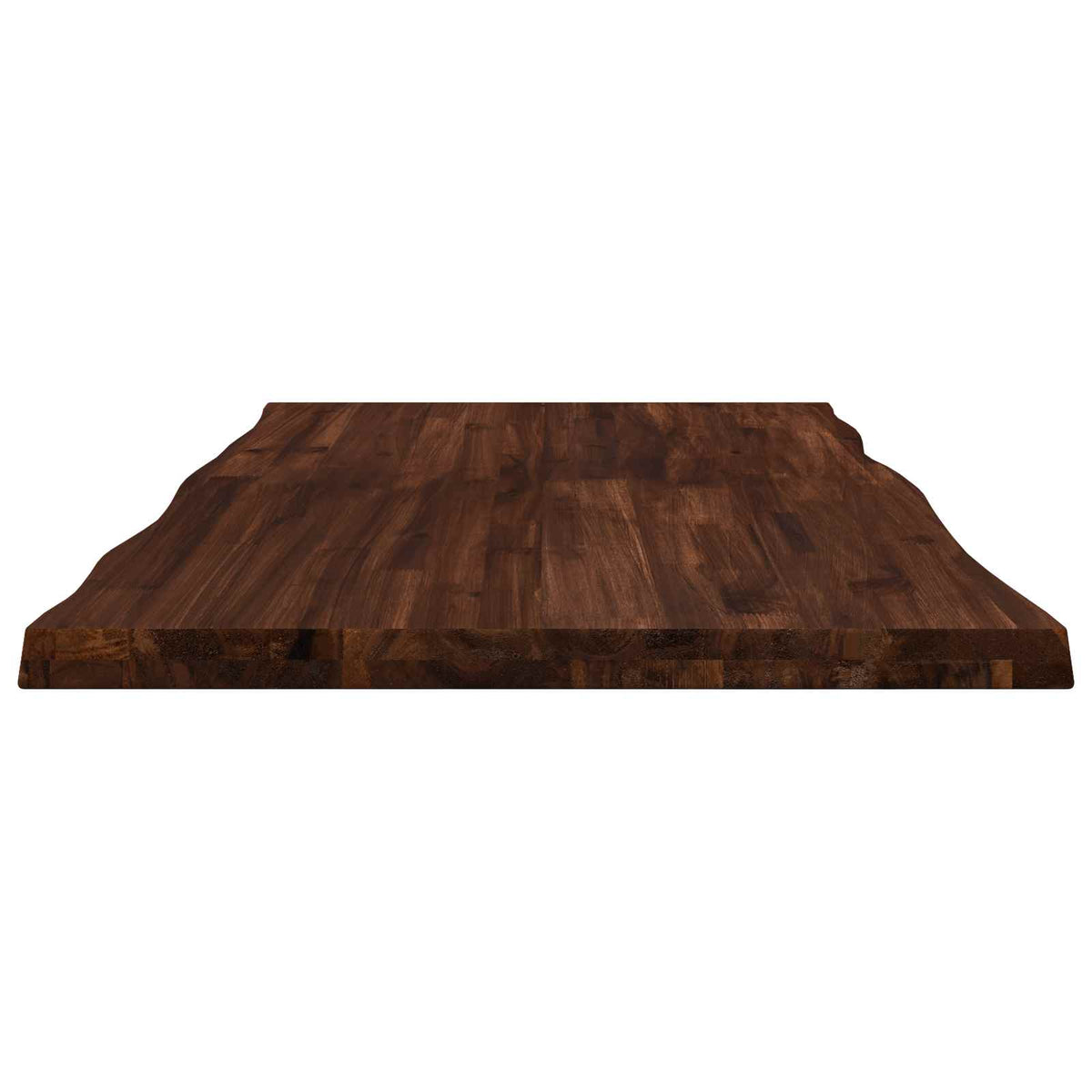 Live Edge Table Top 100 x 60 x 3.5 cm Rectangular Dark Brown