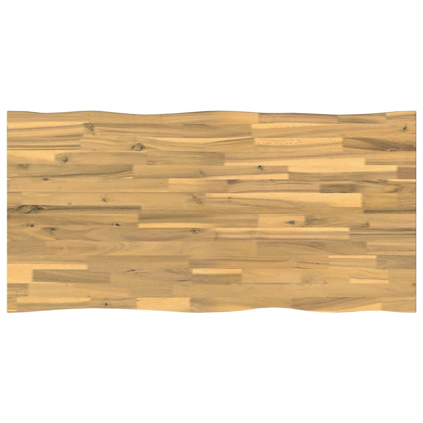 Live Edge Table Top 120 x 60 x 3.5 cm Rectangular White