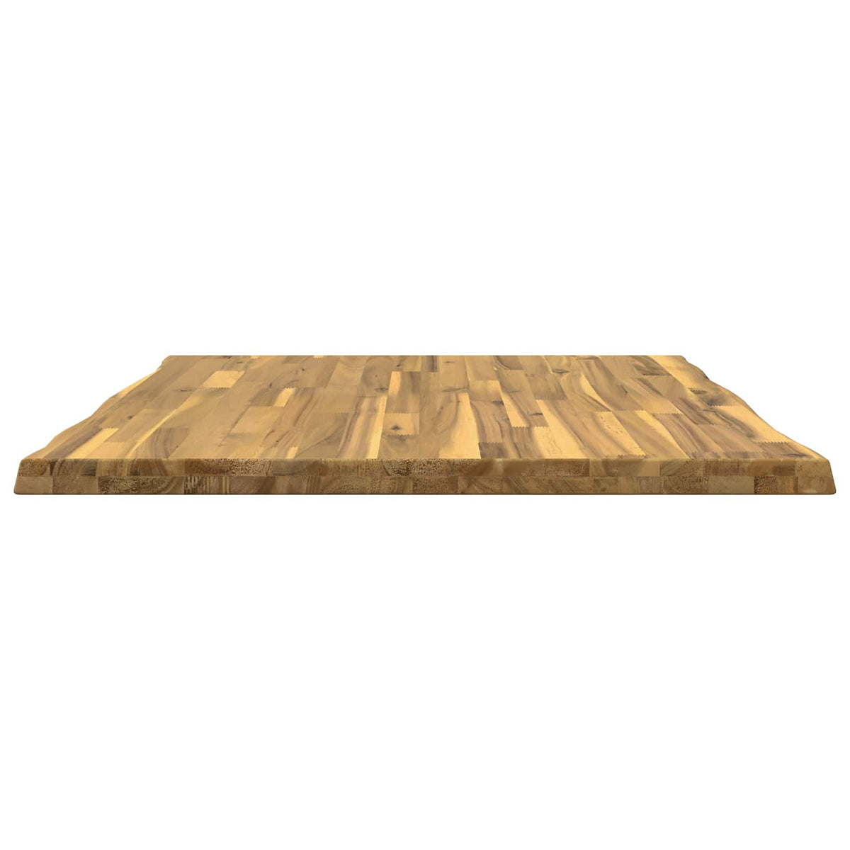 Live Edge Table Top 70 x 70 x 3.5 cm Square Solid Acacia Wood