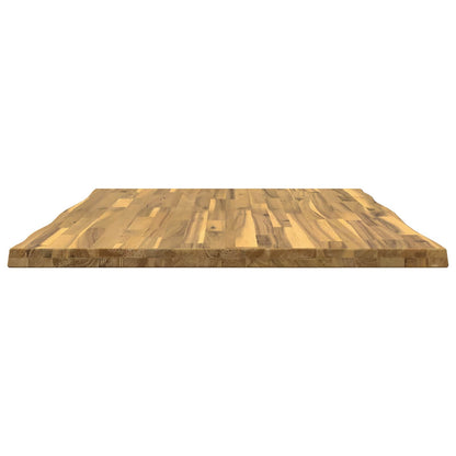 Live Edge Table Top 100 x 80 x 3.5 cm Rectangular White