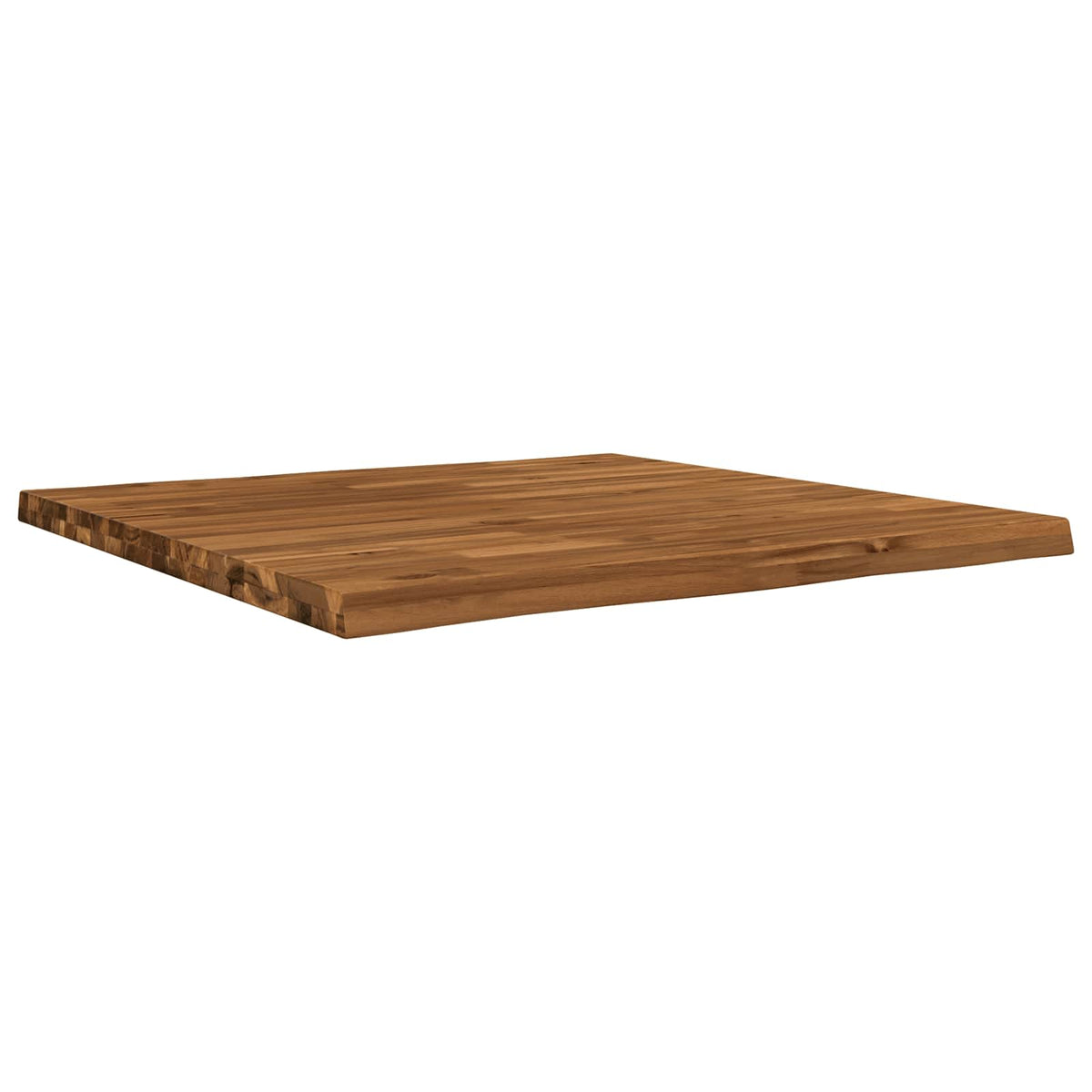 Live Edge Table Top 90 x 90 x 3.5 cm Square Solid Acacia Wood