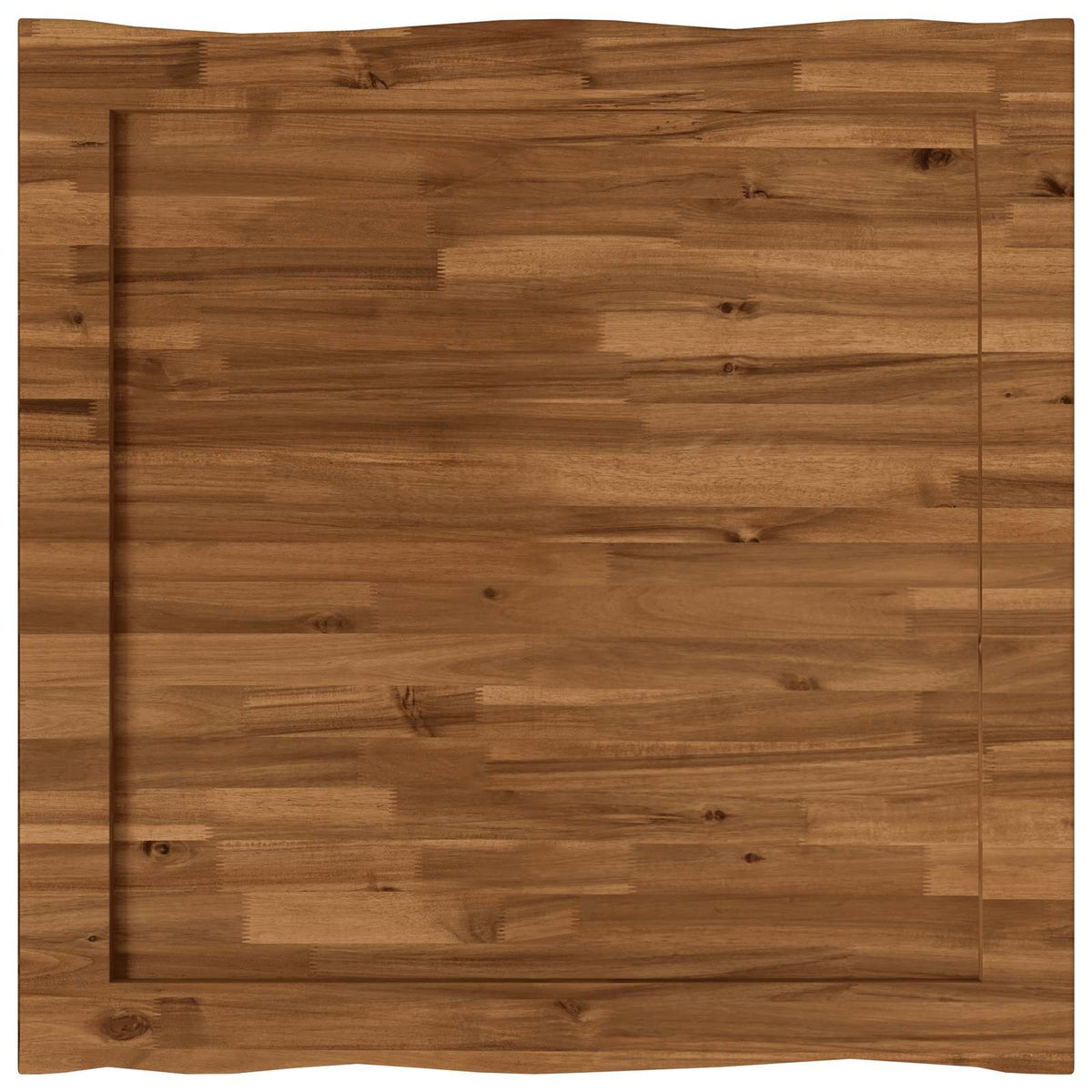 Live Edge Table Top 90 x 90 x 3.2 cm Square Solid Acacia Wood
