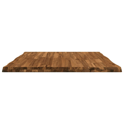 Live Edge Table Top 90 x 90 x 3.2 cm Square Solid Acacia Wood
