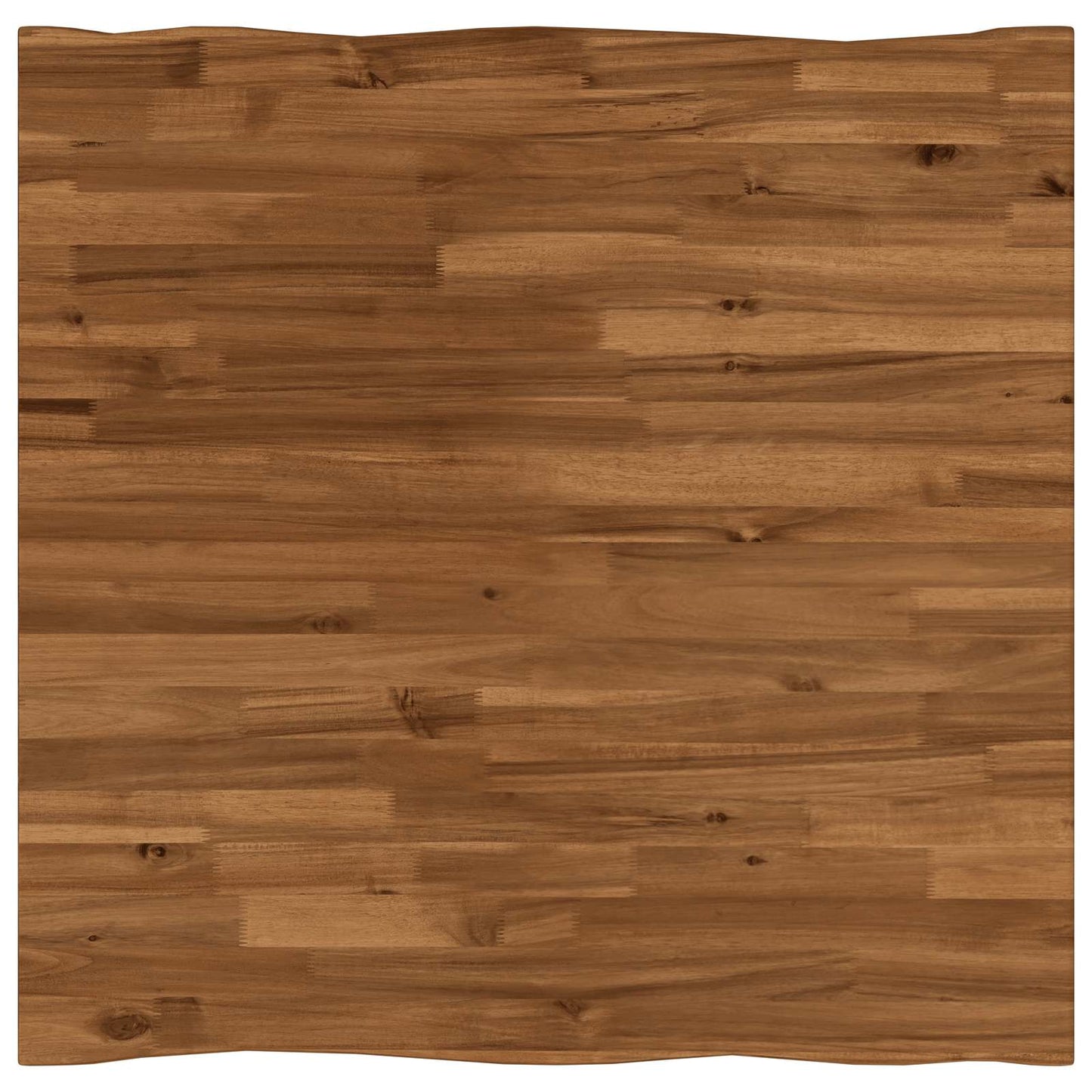 Live Edge Table Top 90 x 90 x 3.5 cm Square Solid Acacia Wood