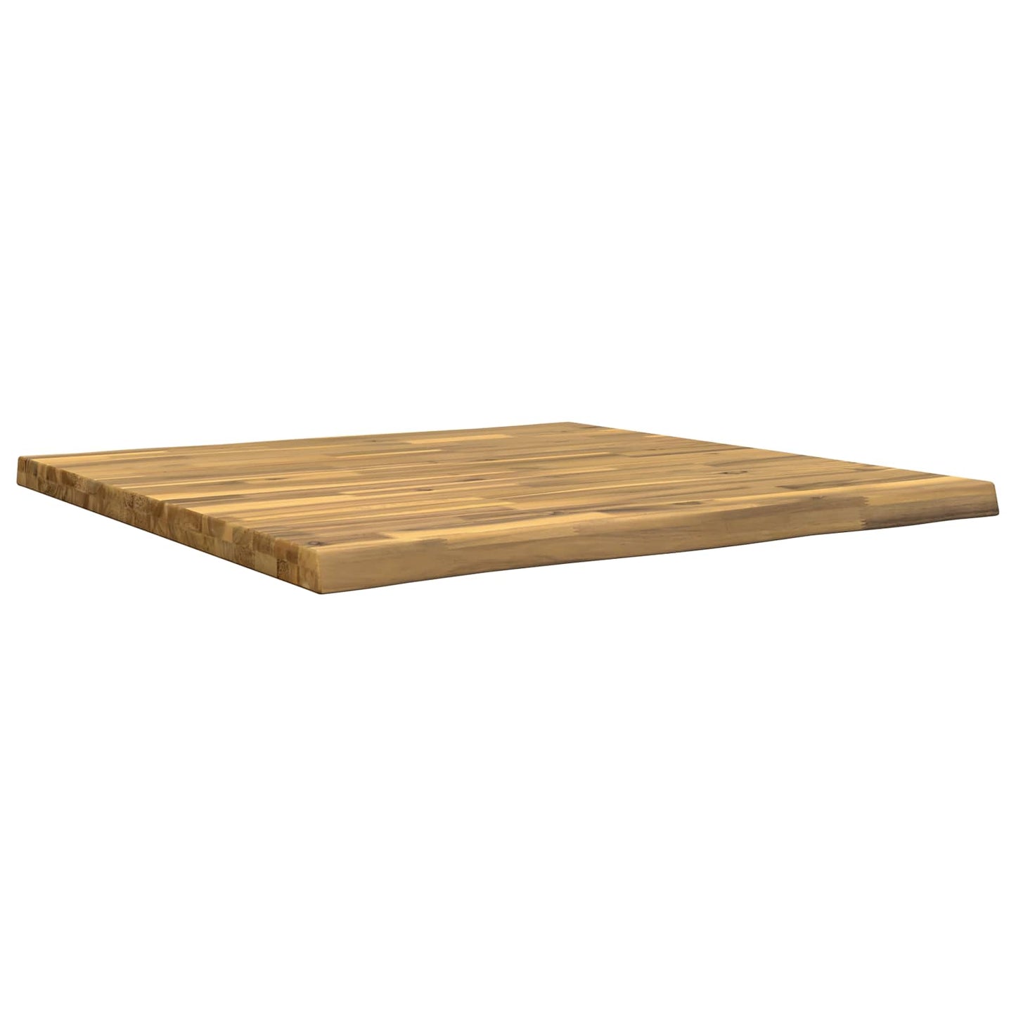 Live Edge Table Top 90 x 90 x 3.5 cm Square Solid Acacia Wood