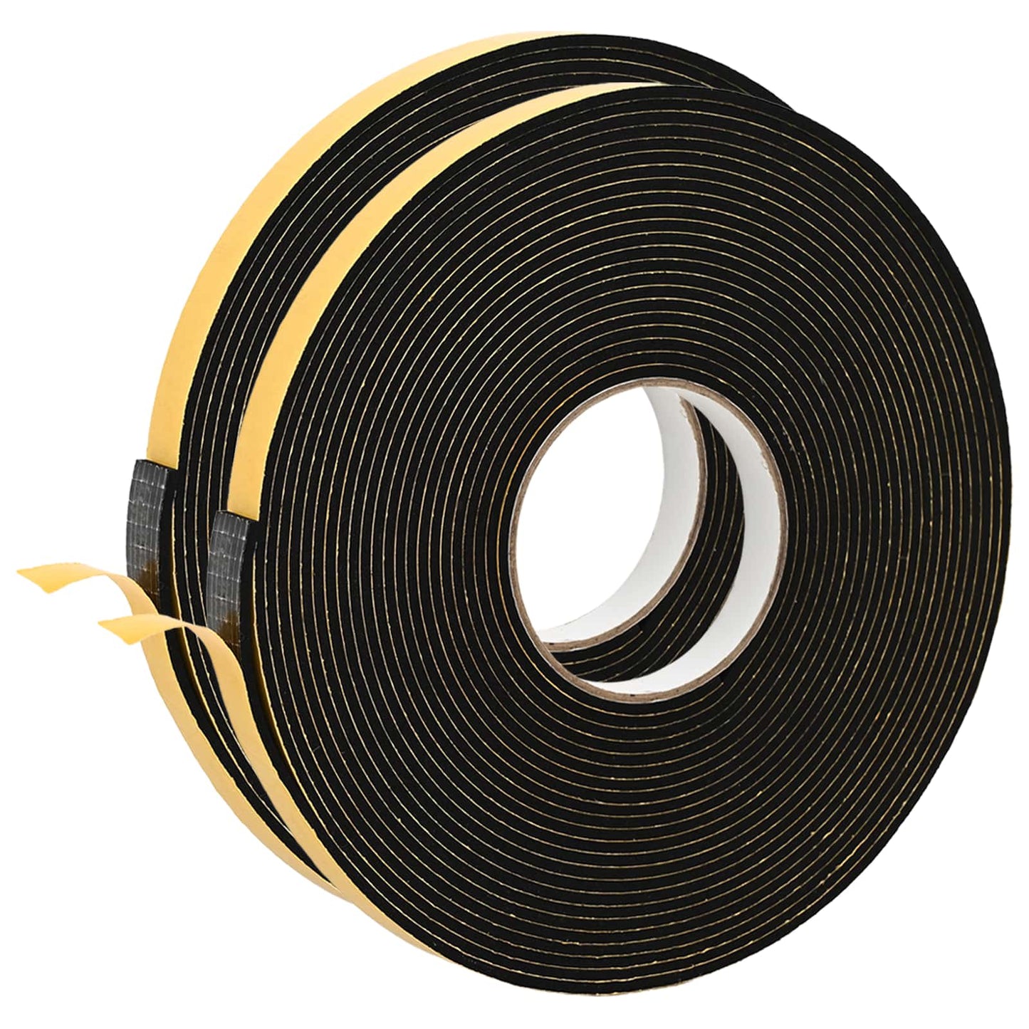 Self-adhesive Foam Tape 2 pcs Black 15mm x 10m CR Foam