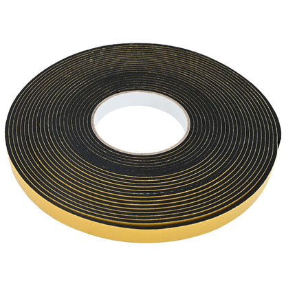 Self-adhesive Foam Tape 5 pcs Black 15mm x 10m CR Foam
