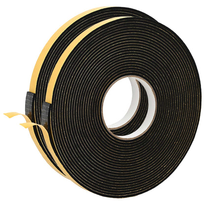 Self-adhesive Foam Tape 2 pcs Black 15mm x 10m CR Foam