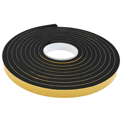 Self-adhesive Foam Tape 10 pcs Black 15mm x 5m CR Foam