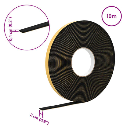 Self-adhesive Foam Tape Black 20mm x 10m CR Foam