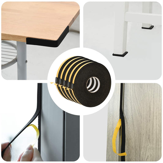 Self-adhesive Foam Tape 5 pcs Black 20mm x 10m CR Foam